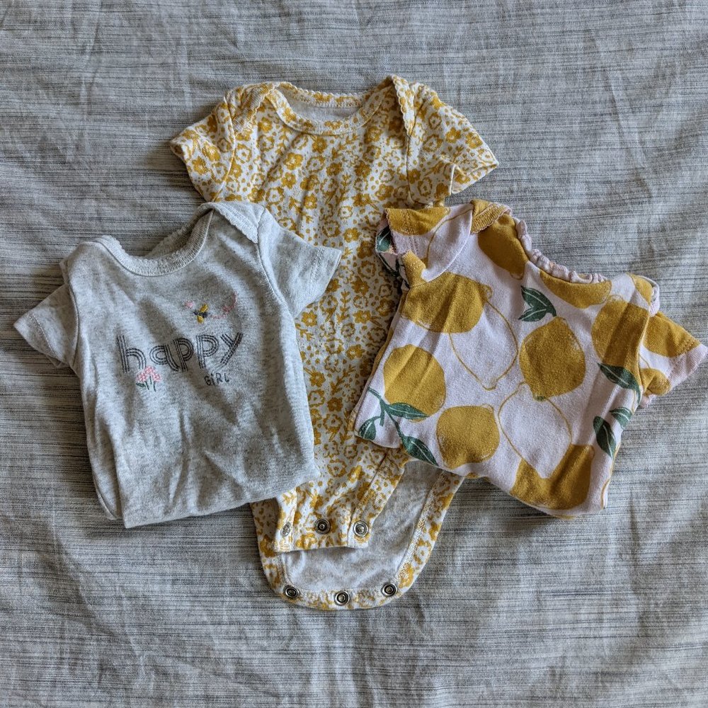 Newborn girl onesie bundle